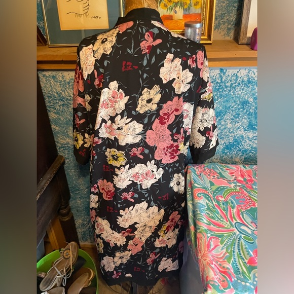 Summer & Rose Chiffon Floral Kimono Size M/L - Picture 2 of 9